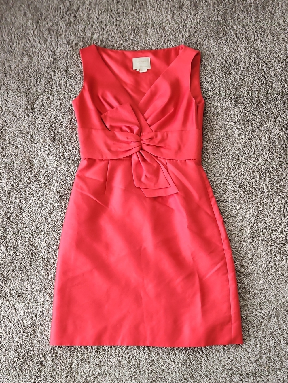 kate spade  Knot-Front Sheath Dress 6 Silk Mini
